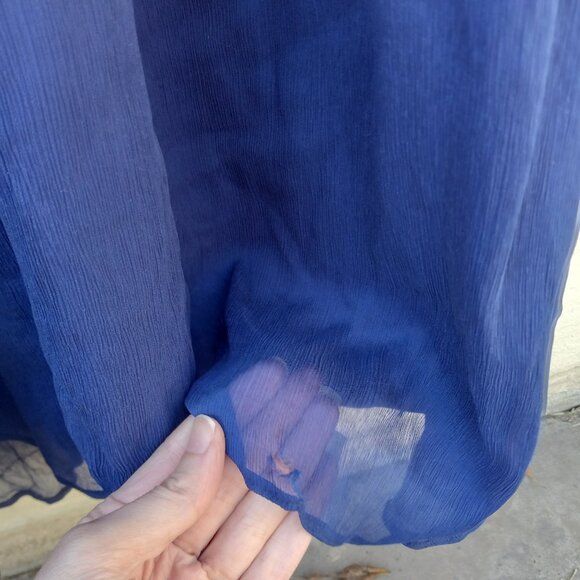 J Crew Long Silk Strapless Plisse Gown Sz 12 Black Tie Wedding Guest Formal - Picture 6 of 15